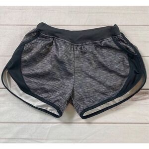 Nike Kids Gray Striped Elastic Waistband Performance Running Shorts Size L